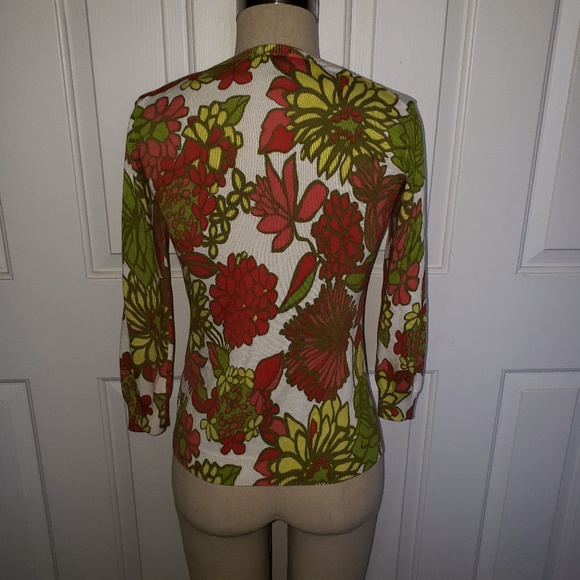 Trina Turk floral cardigan - Picture 3 of 5